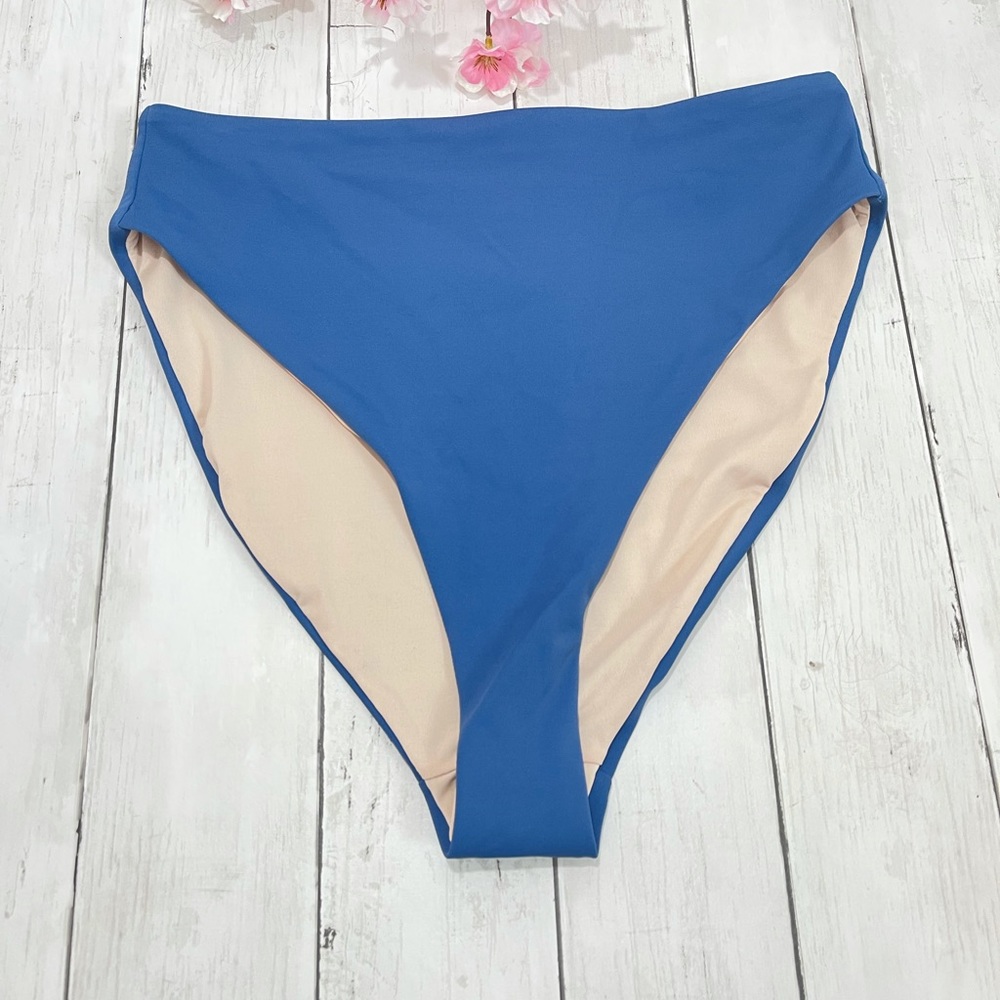 Chelsea Blue High Waisted Bikini Bottom